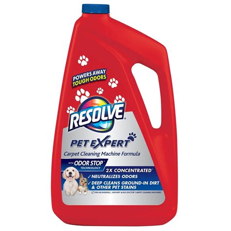 Resolve Pet Carpet Steam Cleaner Solution, 60oz Bottle, 2X Concentrate ...