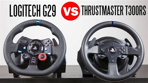 Logitech G29 Driving Force Racing Wheel vs Thrustmaster T300RS - Full ...