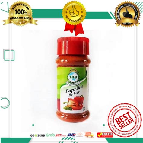 Jual Paprika Bubuk Paprika Powder Netto Berat Bersih 40gram