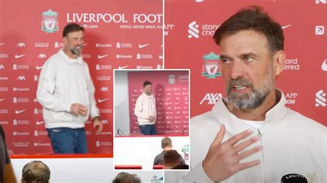 Jurgen Klopp Makes Hilarious Six Word Comment After Turning Up Late To