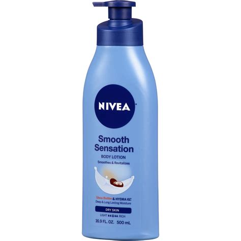 Nivea Body Lotion, Smooth Sensation, Dry Skin, 16.9 fl oz (500 ml)