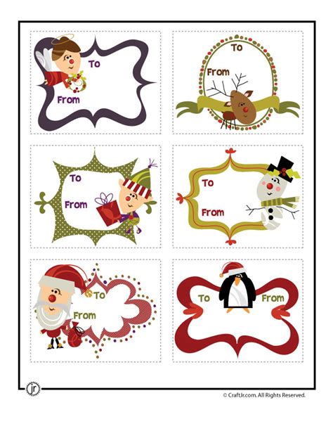 Printable Christmas Gift Tags | Woo! Jr. Kids Activities : Children's Publishing