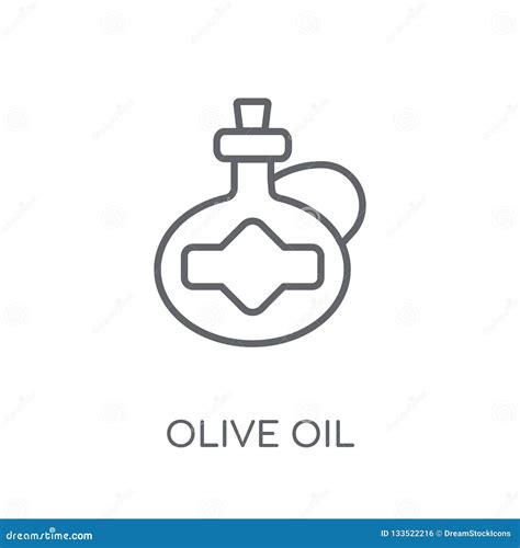 Olive Oil Linear Icon Modern Outline Olive Oil Logo Concept On Stock