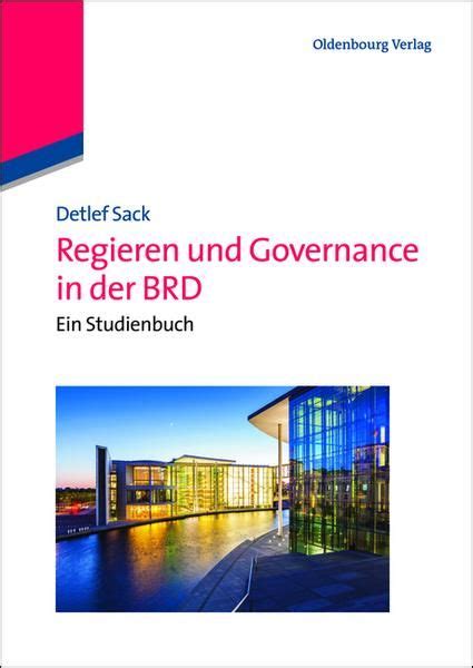 Regieren Und Governance In Der BRD Gebundene Ausgabe Von Detlef Sack