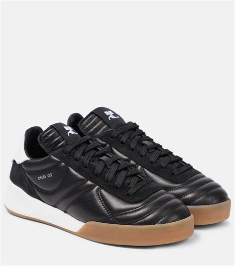 Courrèges Club 02 Leather Low Top Sneakers Courreges