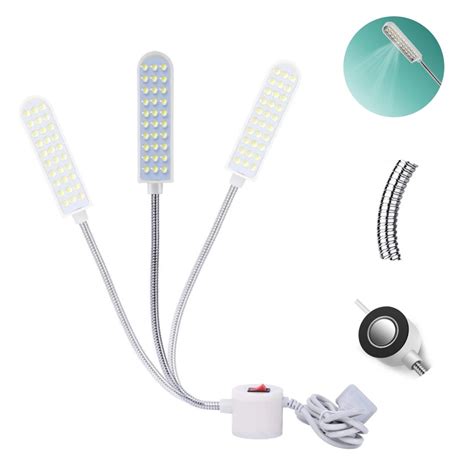 Luminária Lampada 30 Leds Haste Flexível Imã Maquina Costura no Shoptime