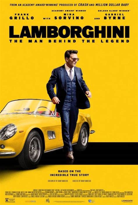 Frank Grillo é Ferruccio Lamborghini no cartaz oficial da cinebiografia