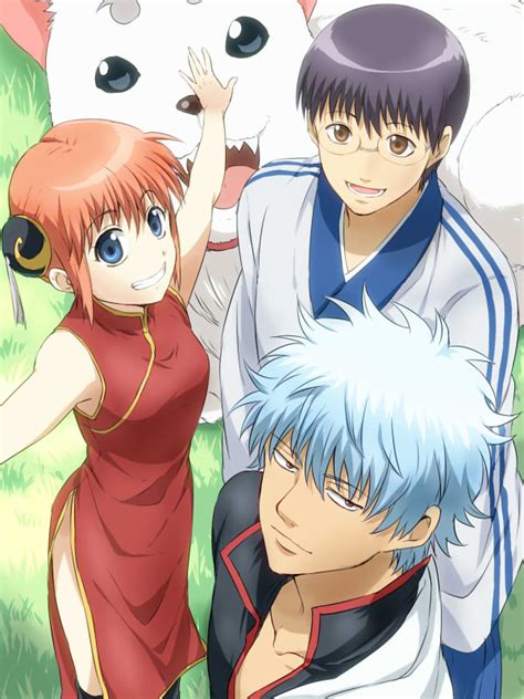 Sakata Gintoki Kagura And Shimura Shinpachi Gintama Drawn By Maruki