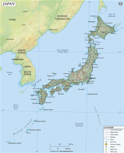 Japan Political Wall Map By Maps Of World Mapsales | Porn Sex Picture