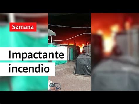 Video impactantes imágenes del voraz incendio que consumió la galería