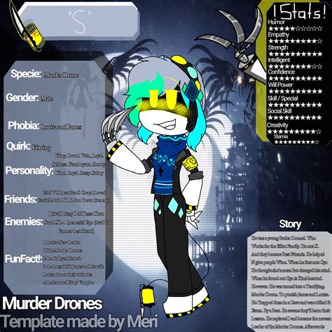 Murder Drones Oc Serial Designation S By Rosethecoolwolf13 On Deviantart