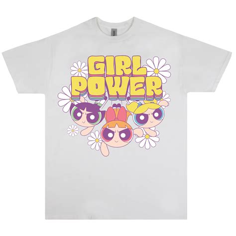 Powerpuff Girls Girl Power Buttercup Blossoms Bubbles Mens And Womens