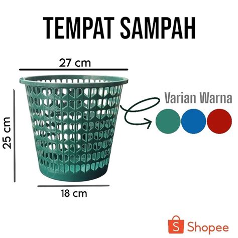 Jual Paket Lusinan Tempat Sampah Plastik Keranjang Sampah Motif