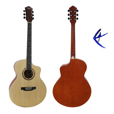 Inch Handmade Cutaway Basswood Steel String Acoustic Guitar China