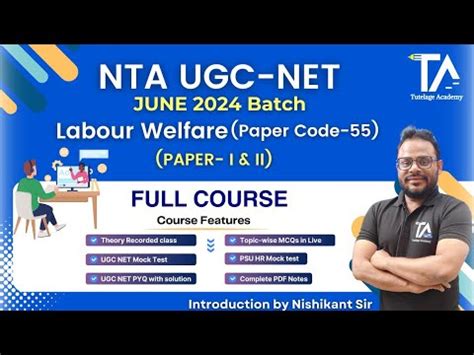 NTA UGC NET Labour Welfare HRM Code 55 New Course For June 2024 Batch