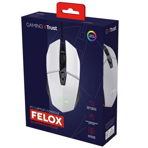 Trust Gxt 109w Felox Illuminated Gaming Mouse Vit