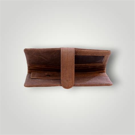 Crazy Horse leather Long Wallet – loneleatherstudio