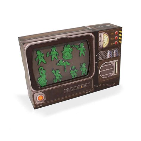 Official Fallout Pip Boy Pin Badge Set Numskull Fallout Pip Boy