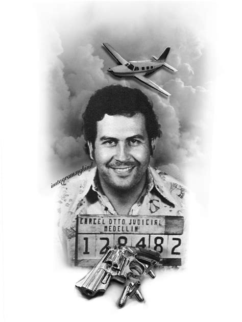 Pablo Escobar Tattoo Design