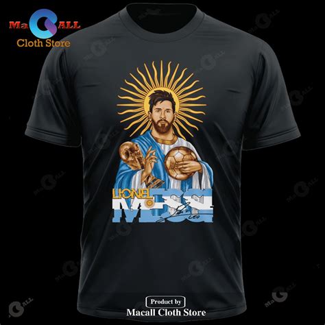 M10 Lionel Messi Argentina Saint Unisex T Shirt Macall Cloth Store