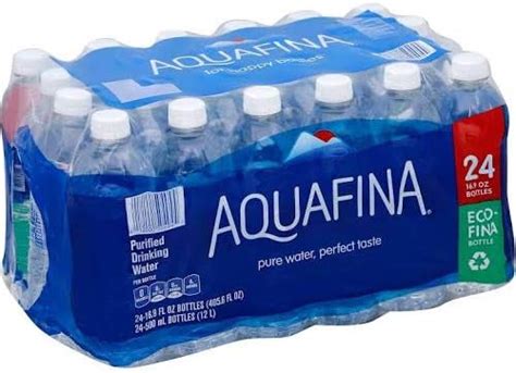 Aquafina Water Purified 16 9 Fl Oz Pack Of 24