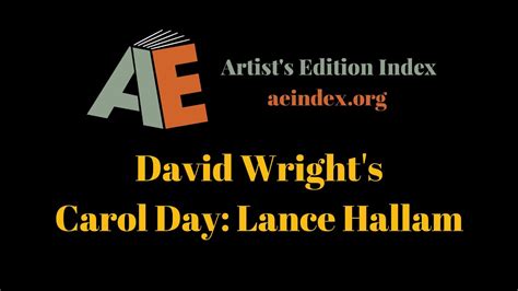 David Wright's Carol Day: Lance Hallam (flip through) - YouTube