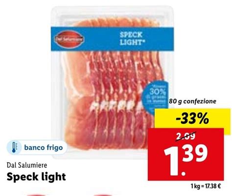 Offerta Dal Salumiere Speck Light G Nel Volantino Di Lidl