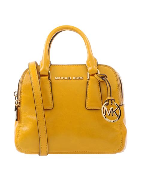 Michael Michael Kors Handbag In Yellow Lyst