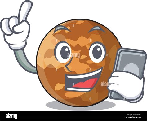 Cartoon Illustration Funny Mercury Planet High Resolution Stock