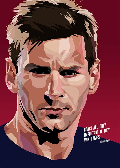 Lionel Messi Digital Art By Nikita Abakumov Pixels