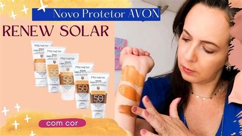 Protetor Solar Renew Cor Lan Amento Youtube