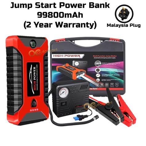 99800mAh Car Power Bank High Power Multi Function Car Jump Starter