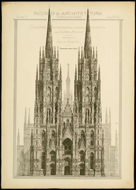 Milano Duomo Quanti Progetti Per La Facciata Del Duomo