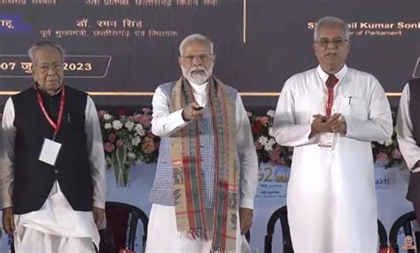 In Photos Pm Modi Lays Foundation Stone Of Projects Worth Around Rs