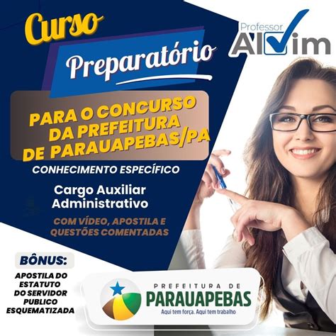 Curso preparatório para o concurso de Parauapebas PA Conhecimento