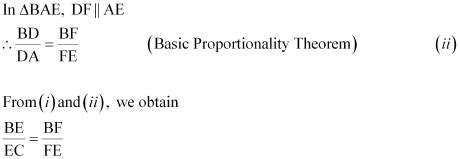 In The Following Figure DE AC And DF AE Prove That