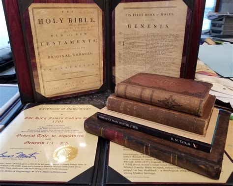 King James (Collins) - 1791 - Whitall-Tatum Family Bible Collection - Historic Bibles & Engravings