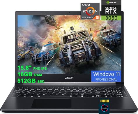 Acer Aspire 7 Ryzen 5 5625u · Rtx 3050 60w · 156” Full Hd 1920 X