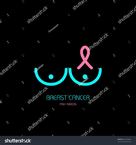 Breast Cancer Awareness Month Banner Logo Stock Vector (Royalty Free ...