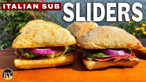 Italian Sub Slider With Basil Walnut Pesto Youtube