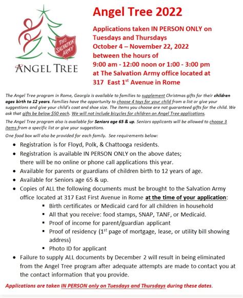 Angel Tree 2024 Registration Form Alia Shanie