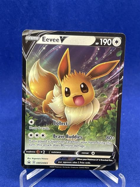 Mavin EEVEE VMAX SWSH087 FULL ART HOLO PROMO EEVEE V SWSH065 FULL