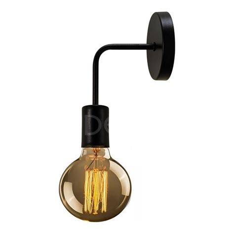 Luz Desing Aplique Vintage Negro Apto Led E Pared Deco Luz Desing