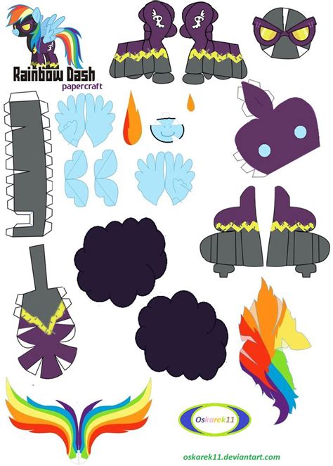 Rainbow Friends Papercraft Template