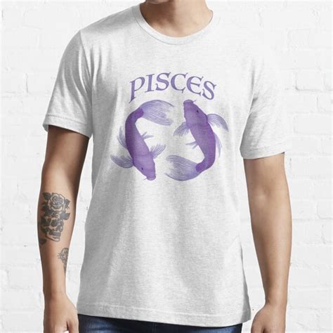 Pisces T Shirt For Sale By Catladymeow Redbubble Pisces T Shirts