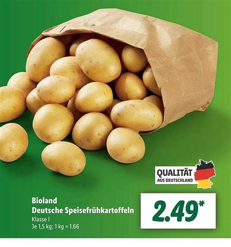 Bioland Deutsche Speisefrühkartoffeln Angebot bei Lidl 1Prospekte de