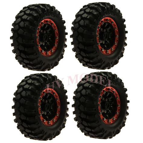 Pcs Rc Scale Truck Rims Wheel Beadlock Rock Crawler With