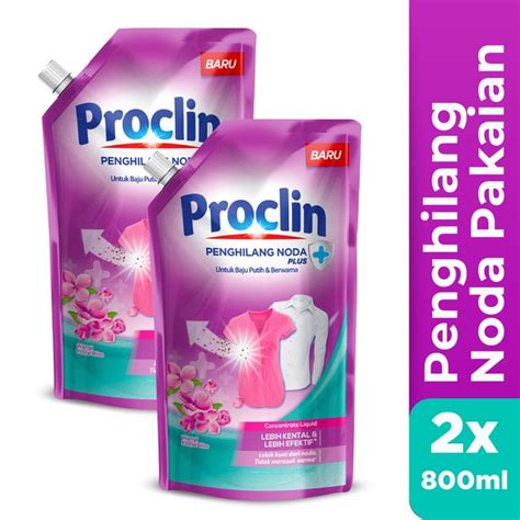 Jual Proclin Penghilang Noda Pouch 800 Ml X 2 Penghilang Noda Pakaian