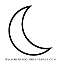 Lua Crescente Desenho Para Colorir Ultra Coloring Pages