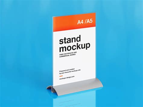 Desk Table Menu Stand Mockup Free Psd Templates